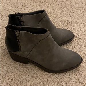Grey/Black Booties